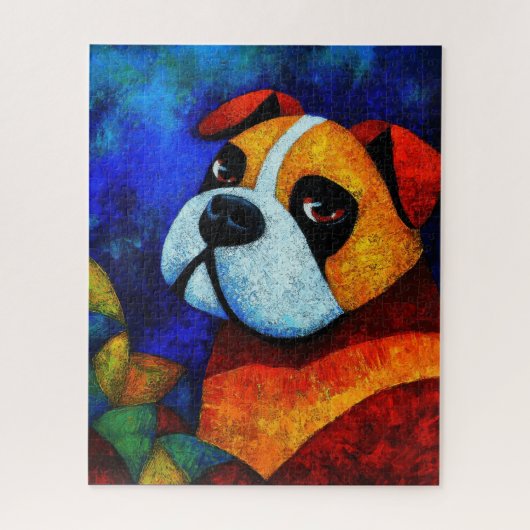 Dog Portrait Art Puzzle (Vertikal)
