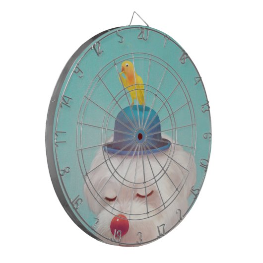 Dog-Portrait Dartscheibe (Vorderseite Links)