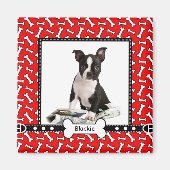 Dog Portrait Foto Template Kühlschrankmagnet (Vorne)