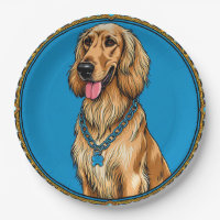 Dog-Portrait in Verziertem Rahmen