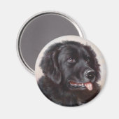 Dog Portrait Magnet (Vorderseite/Rückseite)