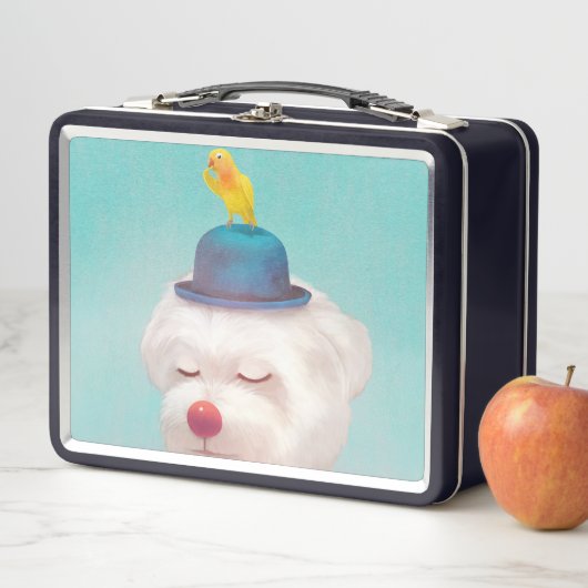 Dog-Portrait Metall Brotdose (Beispiel)