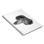 Dog Portrait Notebook – Detailed Ink Style Cover Notizblock (Rechte Seite)