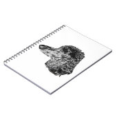 Dog Portrait Notebook – Detailed Ink Style Cover Notizblock (Linke Seite)