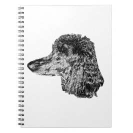 Dog Portrait Notebook – Detailed Ink Style Cover Notizblock