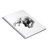 Dog-Portrait-Notebook Notizblock (Rechte Seite)