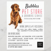 Dog Portrait, Pet Store & Groomer Werbung Flyer (Vorne)