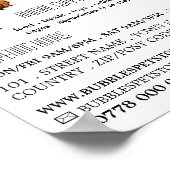 Dog Portrait, Pet Store & Groomer Werbung Poster (Ecke)