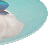 Dog-Portrait Schneidebrett (Ecke)