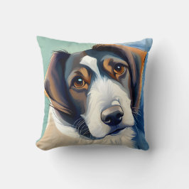 Dog Portrait Sketch 3D-Malerei Kissen