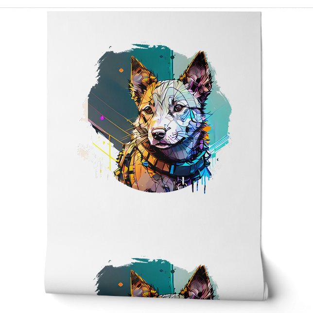 Dog Portrait Tapete (Abrollen)