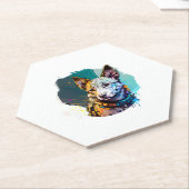 Dog Portrait Untersetzer (angewinkelt)