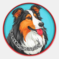 Dog Portrait Verzierte künstlerische Art