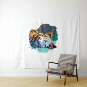 Dog Portrait Wandteppich (Beispiel (Horizontal))