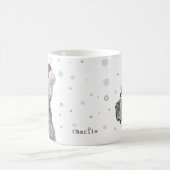Dog Portrait Weihnachten Kaffeetasse (Mittel)