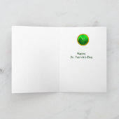 DOG PORTRAITS/Irish Greyhound Gold Foto Template Karte (Innenseite)