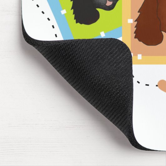 Dog Portraits Mousepad (Ecke)