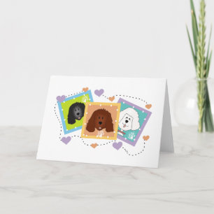 Dog Portraits Tshirts und Geschenke Karte
