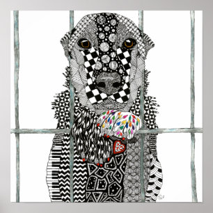 Dog Poster 24"x 24"