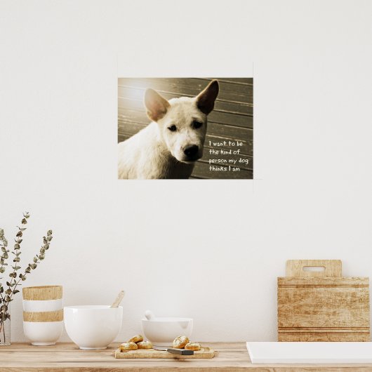 Dog Poster, Dog Lover's Geschenk Poster (Küche)