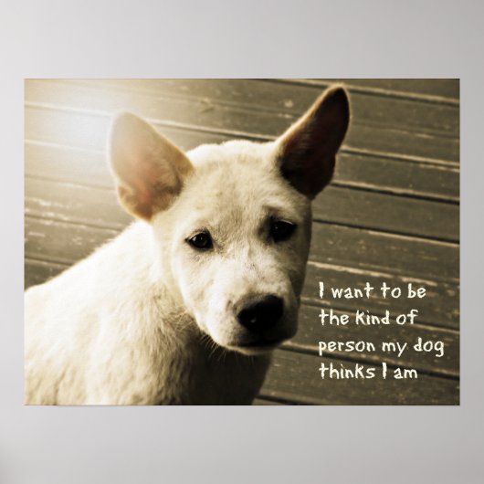 Dog Poster, Dog Lover's Geschenk Poster (Vorne)