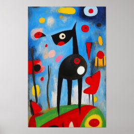 Dog Poster Harmony: Ein Ode an Joan Miró