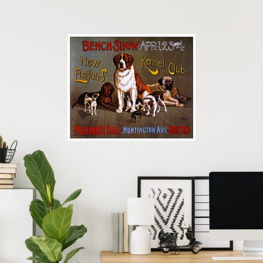 Dog Poster Print: New England Kennel Club 1890 (Heimbüro)