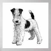 Dog Poster / Wall Art Fox Terrier (Vorne)