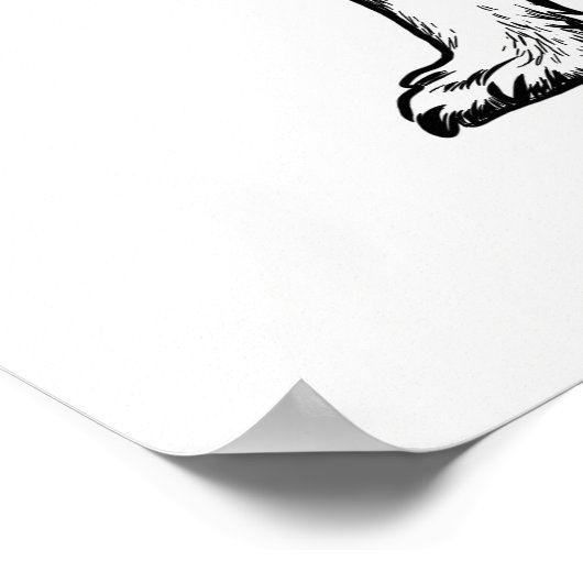 Dog Poster / Wall Art Jack Russell Terrier (Ecke)