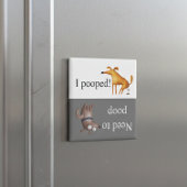 Dog Potty Poop Gone Has to go Magnet