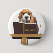 Dog Preacher Button (Vorderseite)