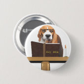Dog Preacher Button (Vorne & Hinten)