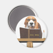 Dog Preacher Magnet (Vorderseite/Rückseite)