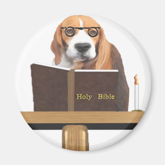 Dog Preacher Magnet (Vorne)