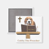 Dog Preacher Magnet (Vorderseite/Rückseite)