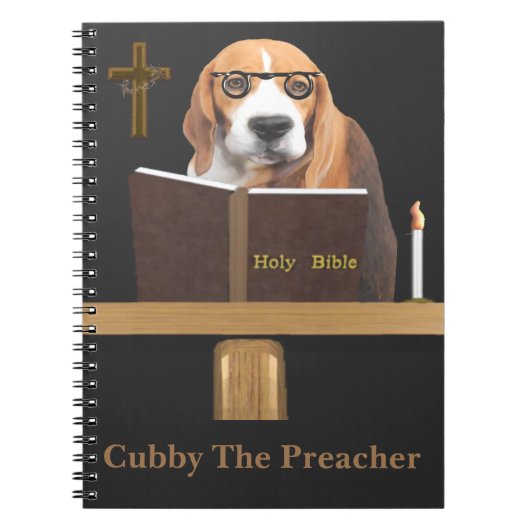 Dog Preacher Notizblock (Vorderseite)