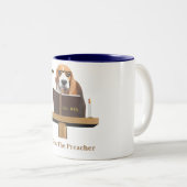 Dog Preacher Zweifarbige Tasse (VorderseiteRechts)