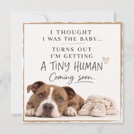 Dog Pregnancy Announcement Card Einladung