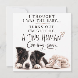 Dog Pregnancy Announcement Card Einladung