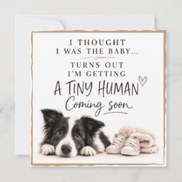Dog Pregnancy Announcement Card Einladung