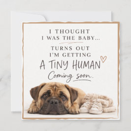 Dog Pregnancy Announcement Card Einladung