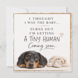 Dog Pregnancy Announcement Card Einladung