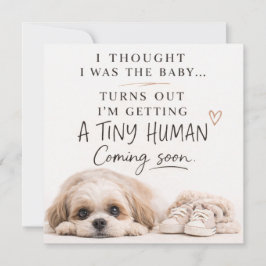 Dog Pregnancy Announcement Card Einladung