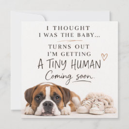 Dog Pregnancy Announcement Card Einladung