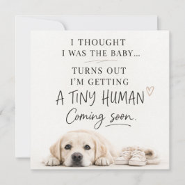 Dog Pregnancy Announcement Card Einladung
