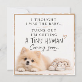 Dog Pregnancy Announcement Card Einladung
