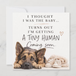 Dog Pregnancy Announcement Card Einladung