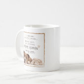 Dog Pregnancy Announcement Kaffeetasse (Vorderseite Links)