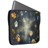 Dog Print, Grunge Laptopschutzhülle (Vorne Rechts)