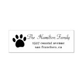 Dog Print : Return Address Permastempel (Design)